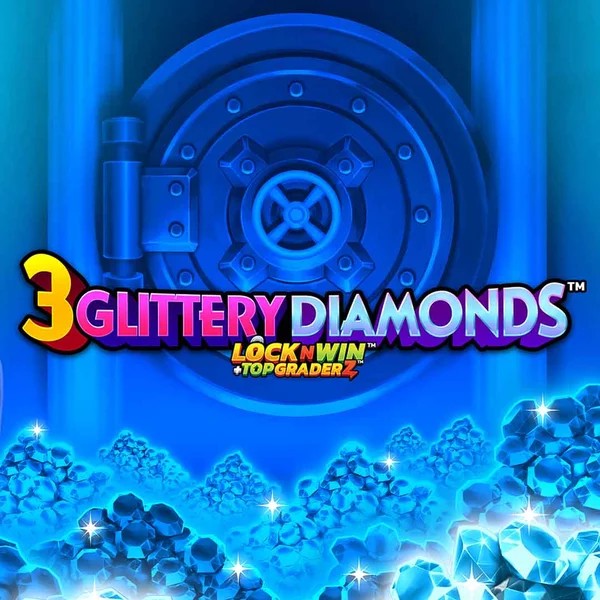 3 Glittery Diamonds by PearFiction Studios, showcased at granawincasinoo.com – game logo