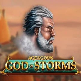 Age Of The Gods: God of Storms slot logo by Playtech at Granawin Casino
