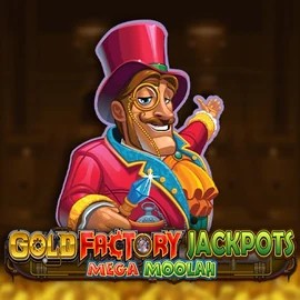 Play Gold Factory Jackpots Mega Moolah slot by Aurum Signature Studios on granawincasinoo.com