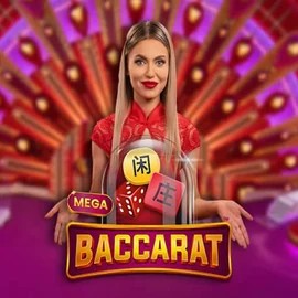 Mega Baccarat by Pragmatic Play, showcased at granawincasinoo.com – game logo