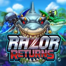 Razor Returns slot logo by Push Gaming at Granawin Casino